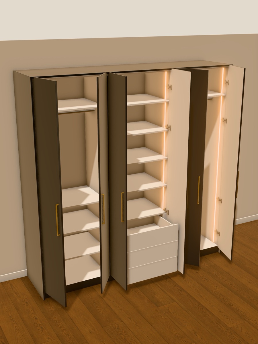 3D-kastconfigurator voor maatkastbureaus